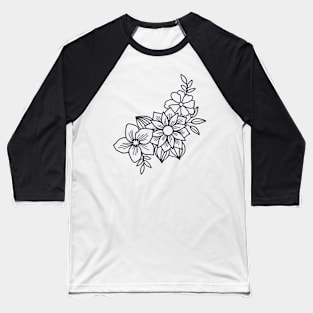 Flowers Women Baseball T-Shirt